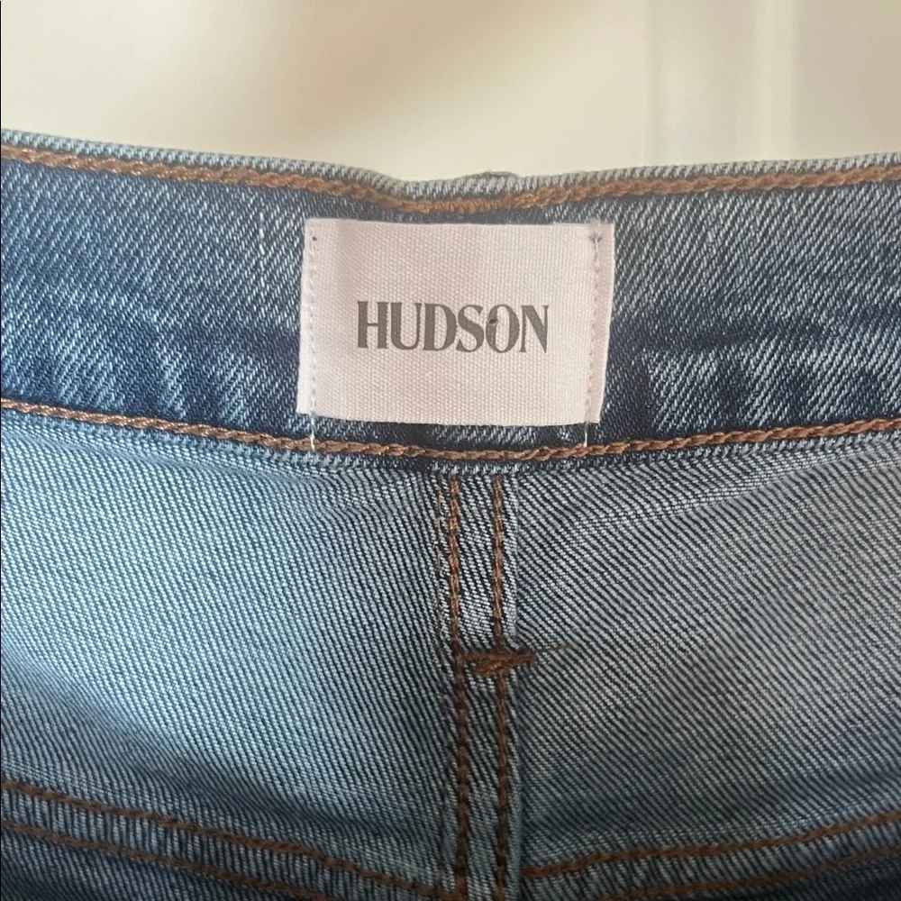 Hudson Jeans Jaime Blue Flare Wide-Leg Denim